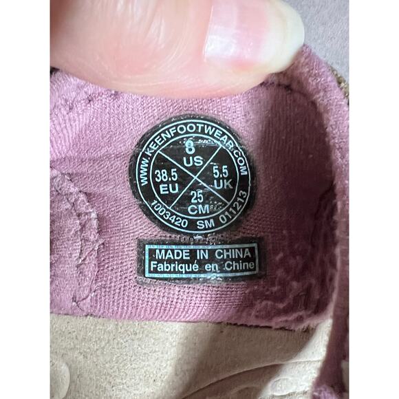 Keen womens size 8 sandals Whisper Waterproof beige/pink hiking, camping - Picture 7 of 9